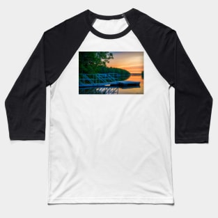 Sunset at Kearney Lake Baseball T-Shirt